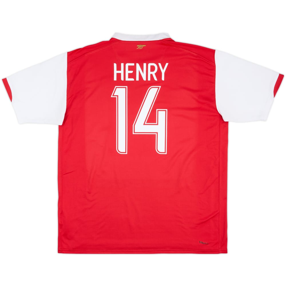 2006-08 Arsenal Home Shirt Henry #14 - 7/10 - (XL)