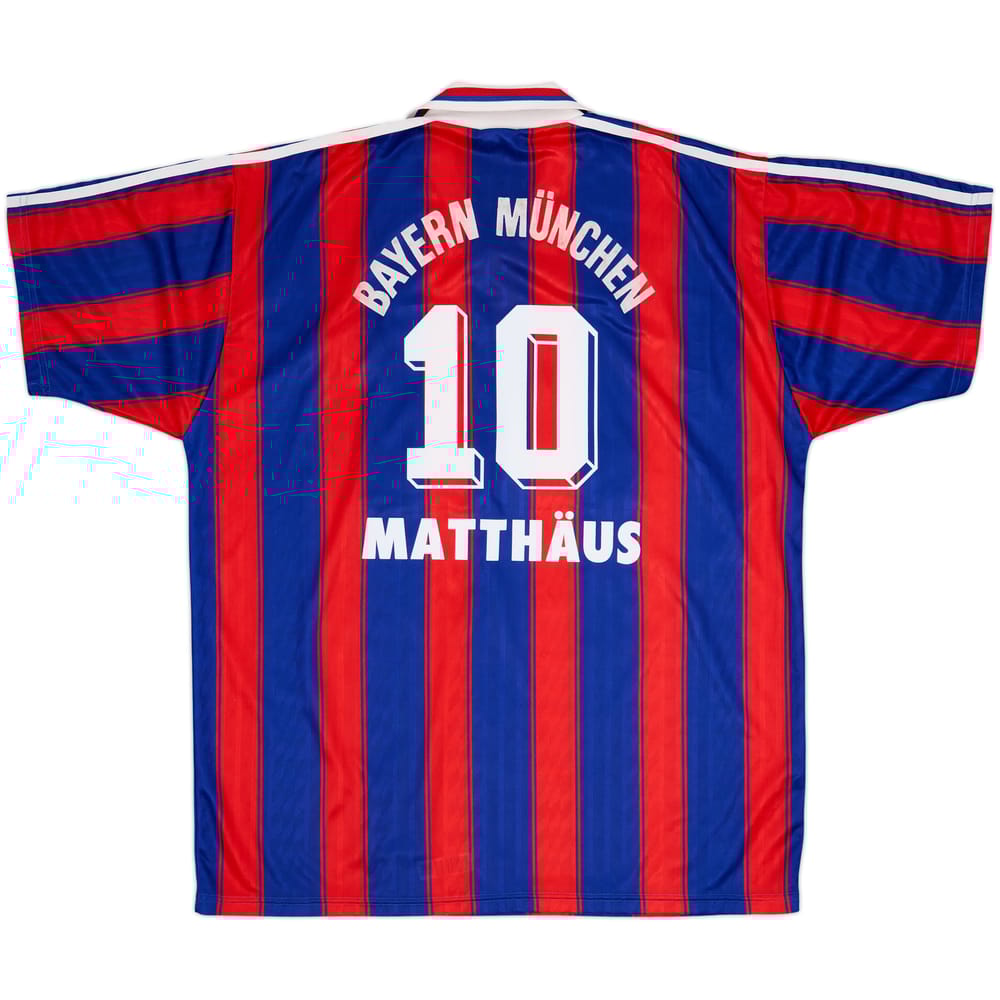 1995-97 Bayern Munich Home Shirt Matthaus #10 - 7/10 - (XL)