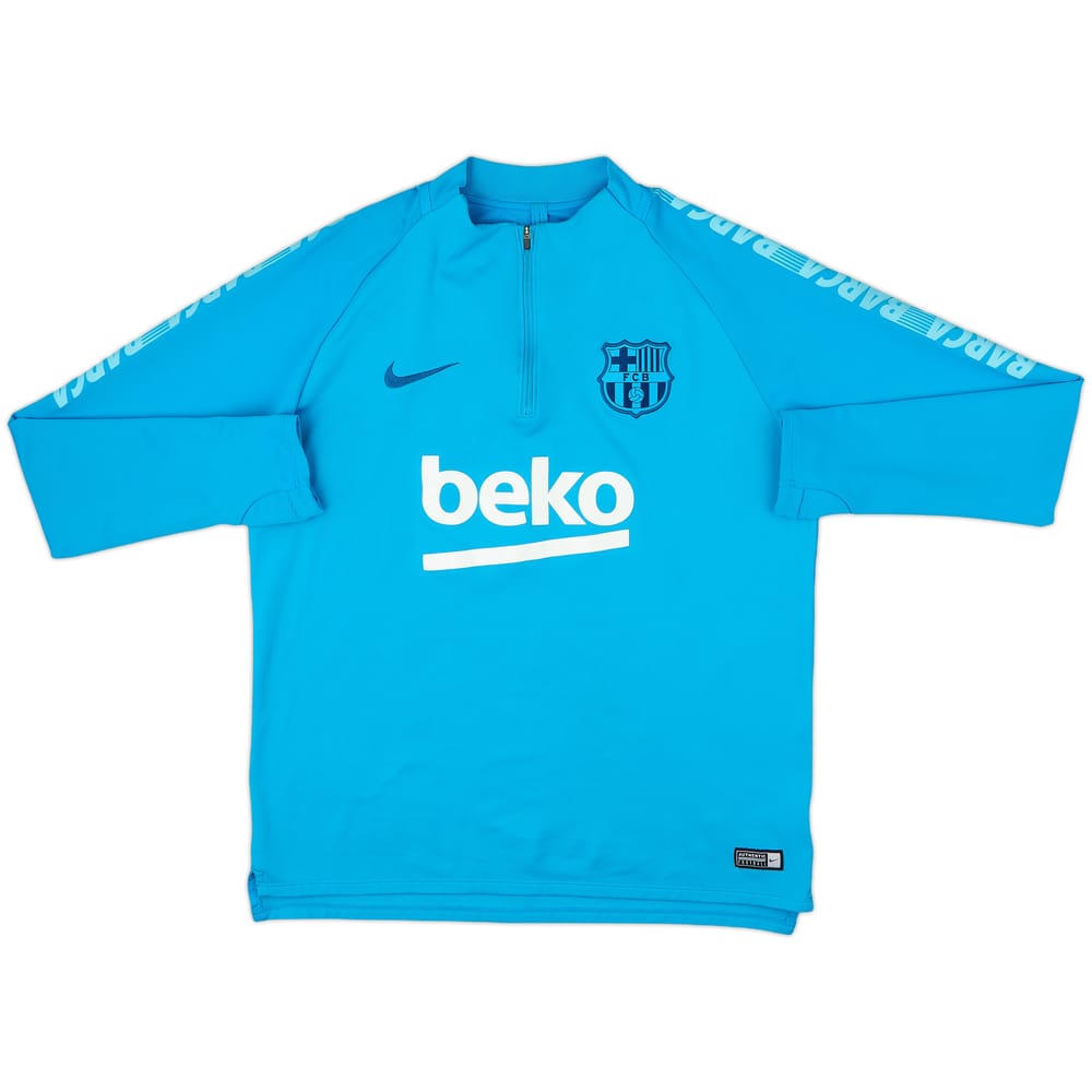 2019-20 Barcelona Nike 1/4 Zip Drill Top - 8/10 - (L)