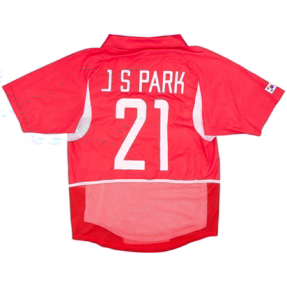 2002-03 South Korea Player Issue Home Shirt J S Park #21 - 7/10 - (M)