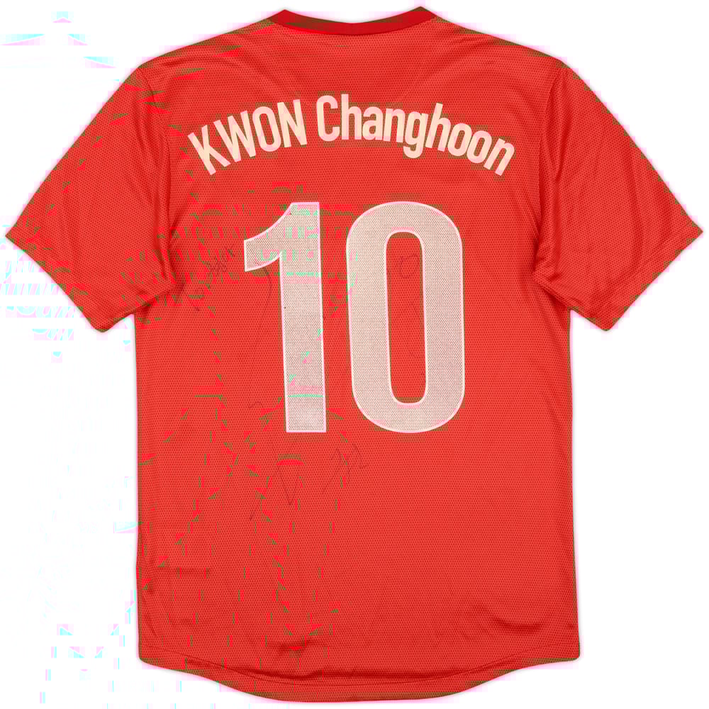 2012-13 South Korea Signed Home Shirt KWON Changhoon #10 - 8/10 - (M)