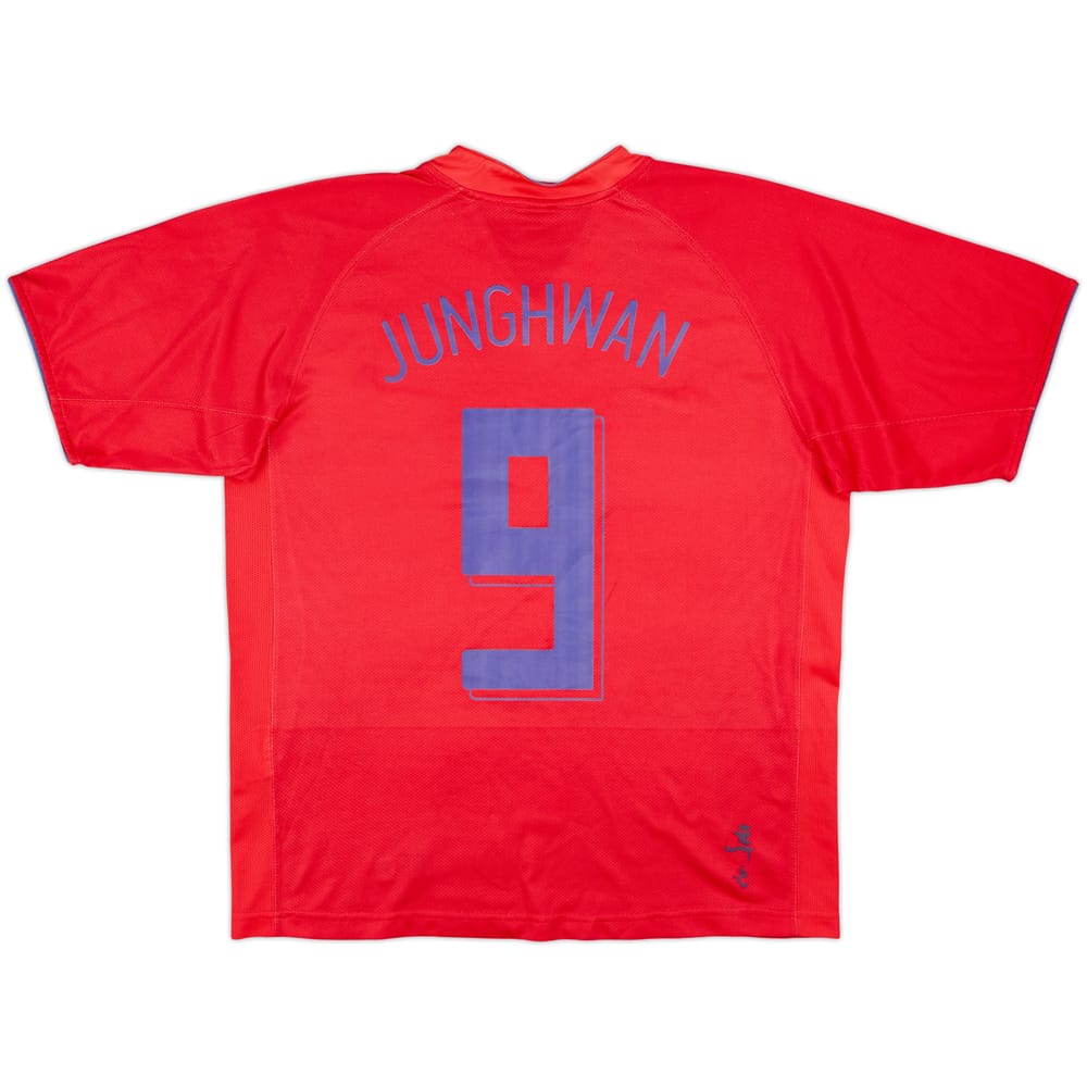 2006-08 South Korea Home Shirt Junghwan #9 - 5/10 - (M)