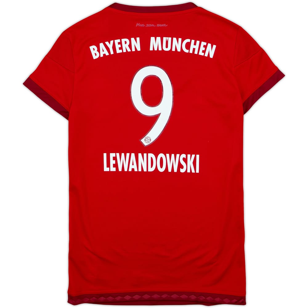 2015-16 Bayern Munich Home Shirt Lewandowski #9 - 5/10 - (Women's XS)