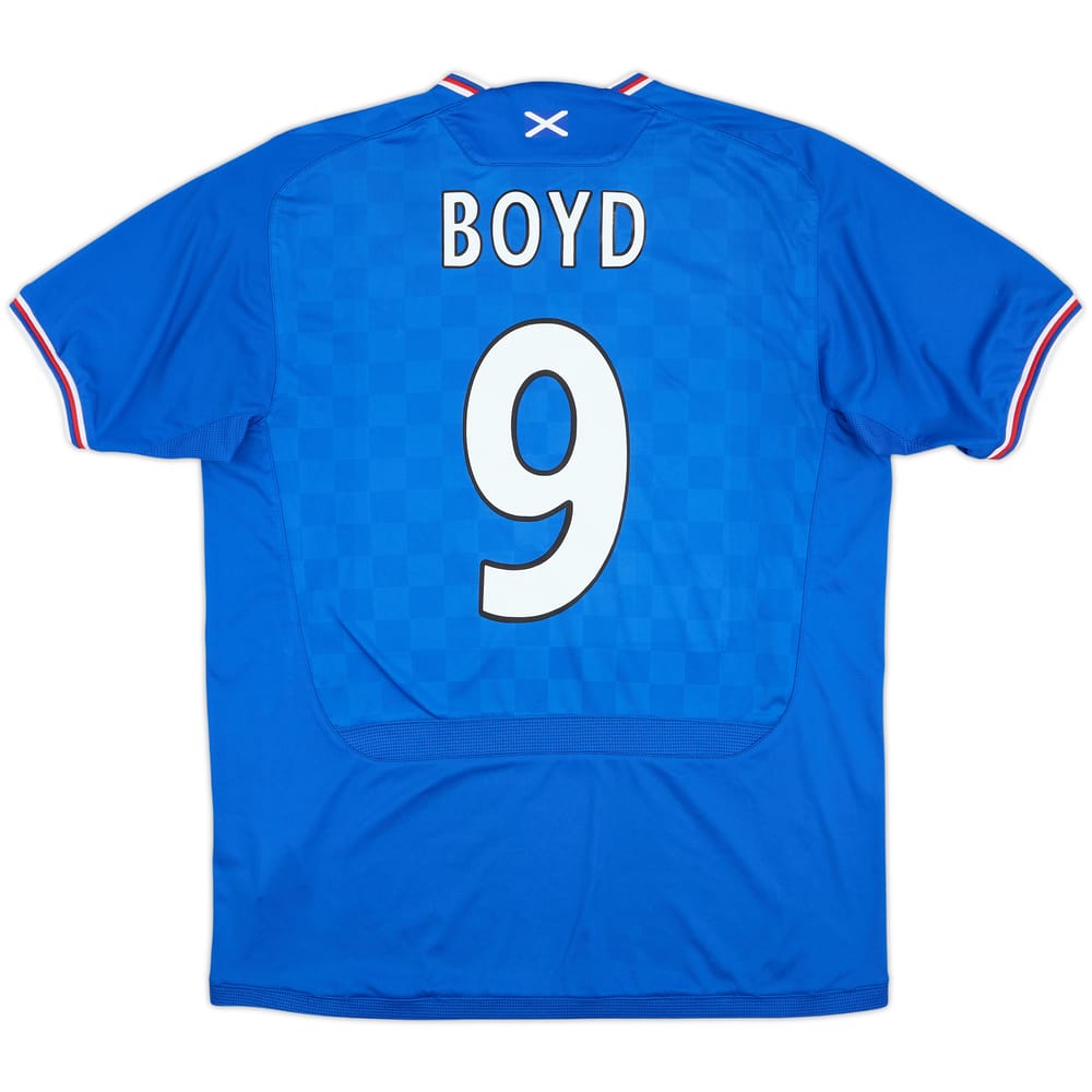 2009-10 Rangers Home Shirt Boyd #9 - 4/10 - (L)