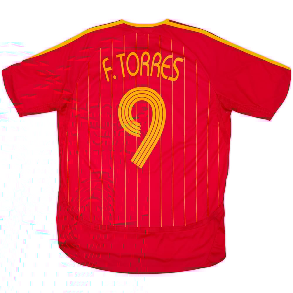 2006-08 Spain Home Shirt F.Torres #9 - 8/10 - (M)