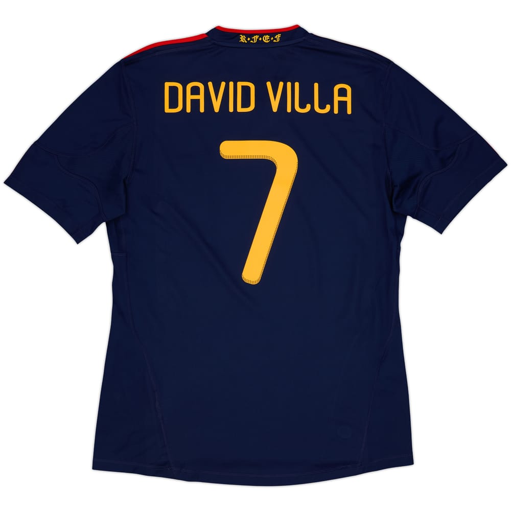 2010-11 Spain Away Shirt David Villa #7 - 10/10 - (L)