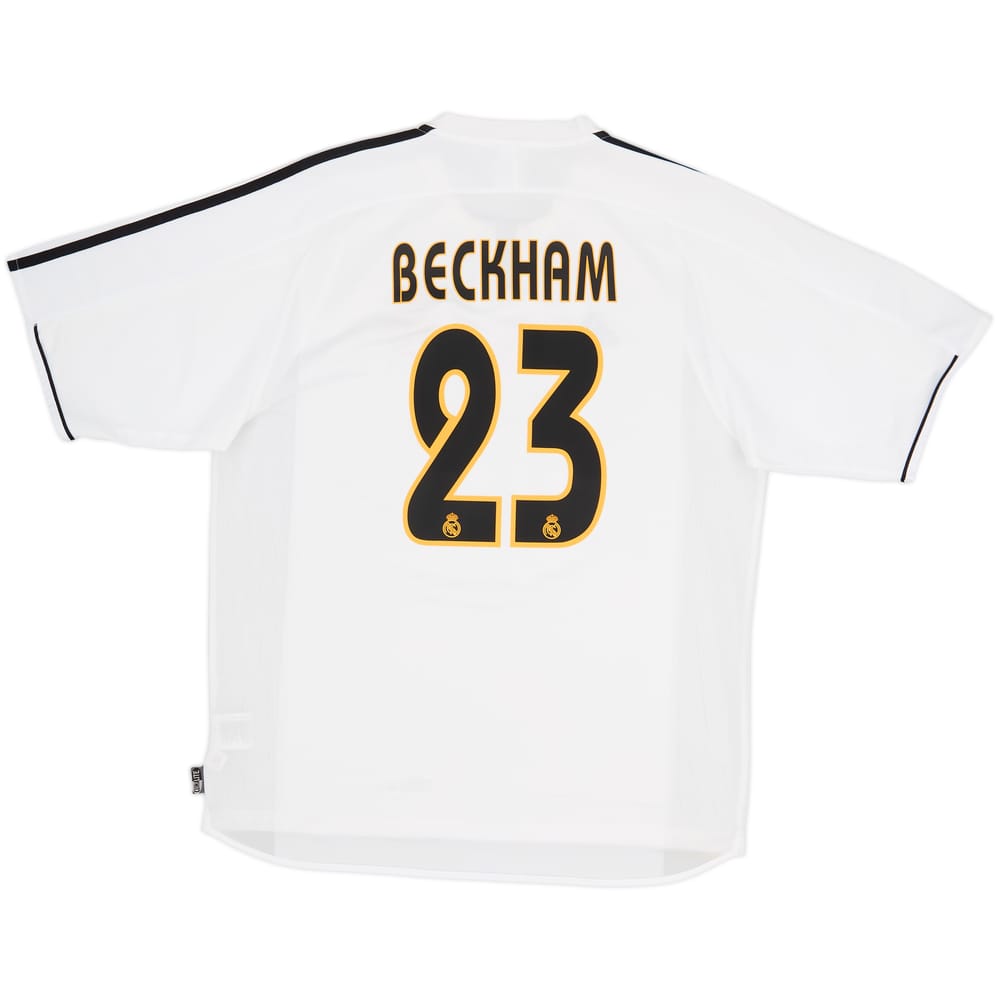 2003-04 Real Madrid Home Shirt Beckham #23 - 8/10 - (L)