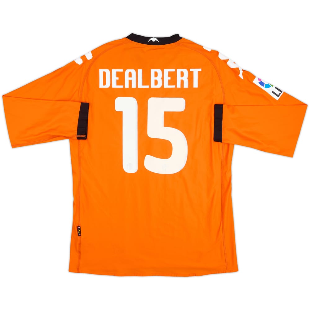 2010-11 Valencia Player Issue Away L/S Shirt Dealbert #15 - 8/10 - (XL)