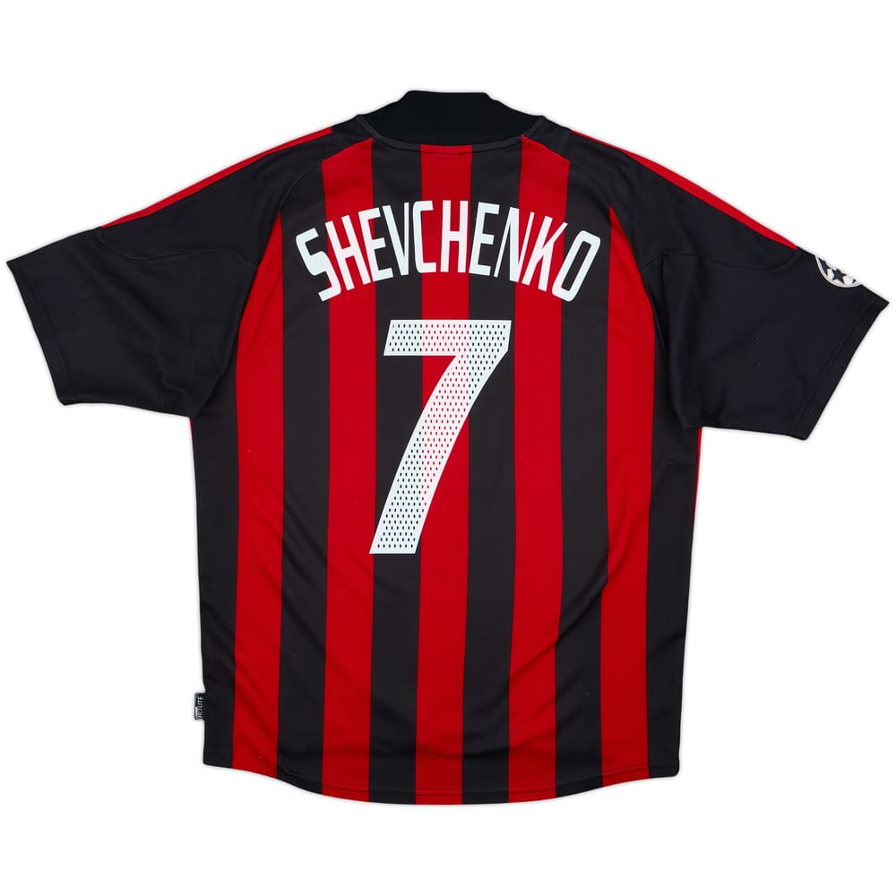 2002-03 AC Milan Home Shirt Shevchenko #7 - 7/10 - (M)