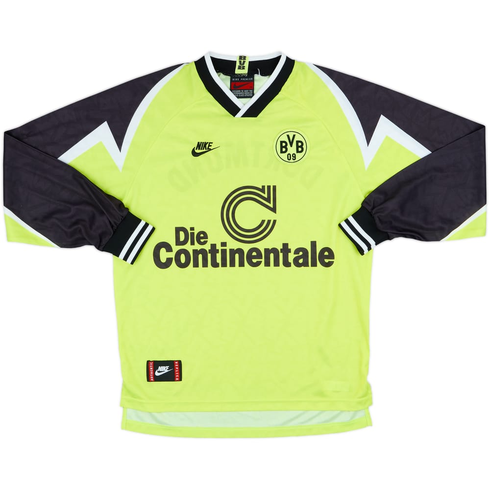 1995-96 Borussia Dortmund Home L/S Shirt - 7/10 - (M)