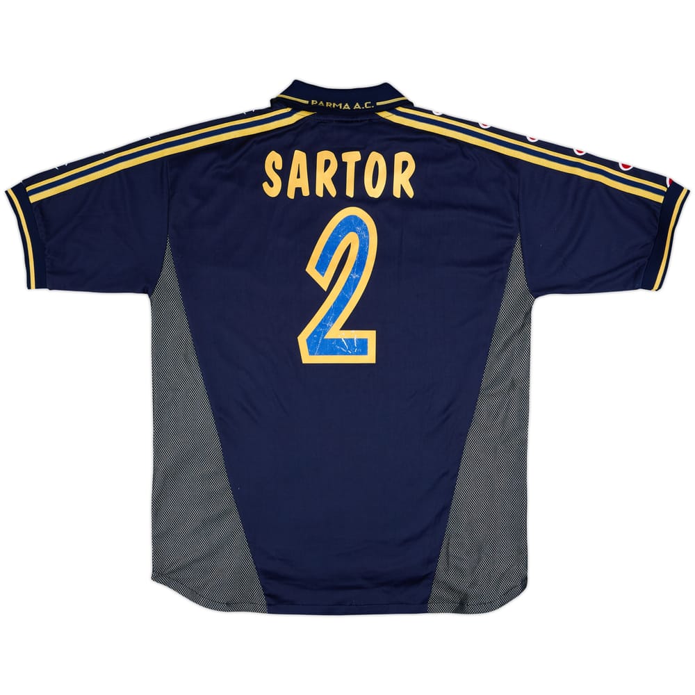 Camiseta de la tercera equipación del Parma 2000-01 Sartor #2 - 8/10 - (XL)