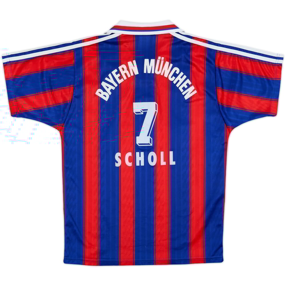 1995-97 Bayern Munich Home Shirt Scholl #7 - 8/10 - (S)