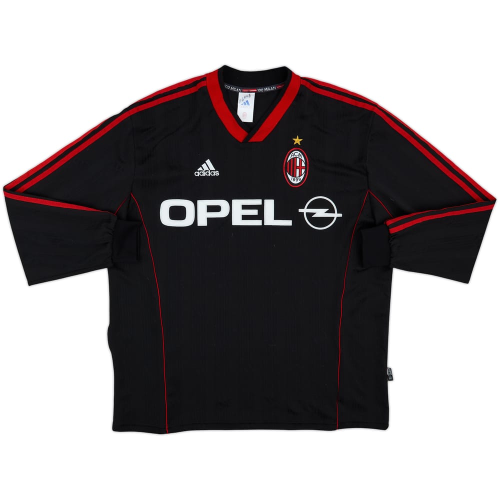 1999-00 AC Milan adidas Training L/S Shirt - 8/10 - (L)