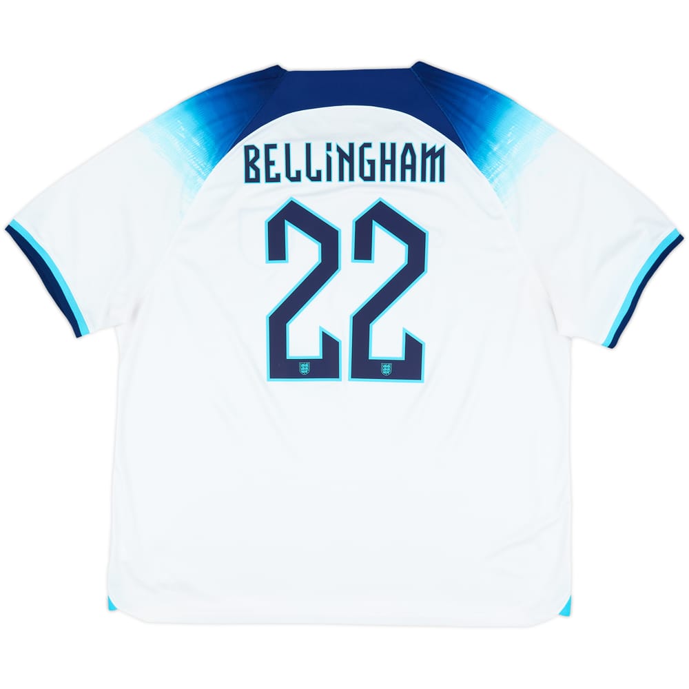2022-23 England Home Shirt Bellingham #22 - 10/10 - (XXL)