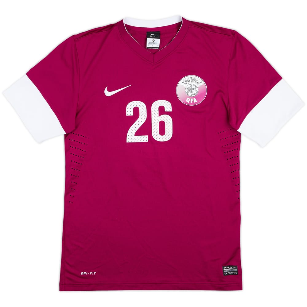 2012-13 Qatar Match Issue Home Shirt #26