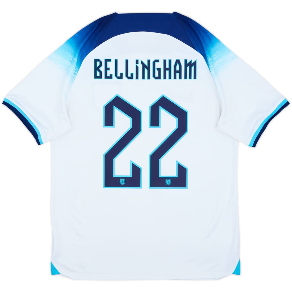 2022-23 England Home Shirt Bellingham #22 - 7/10 - (M)