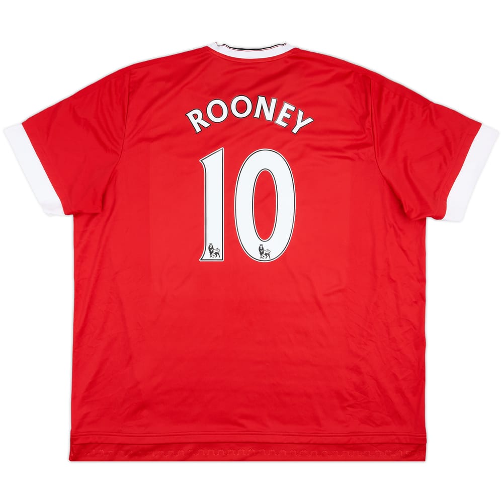 2015-16 Manchester United Home Shirt Rooney #10 - 9/10 - (3XL)