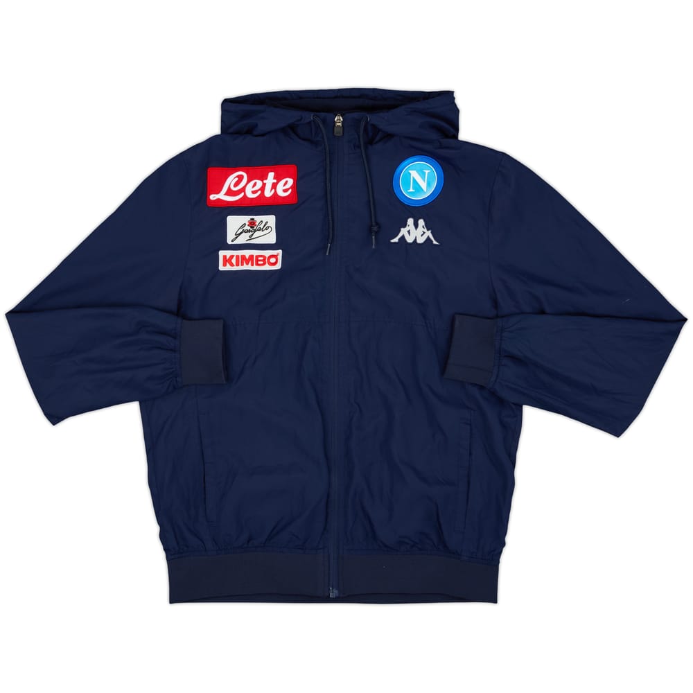 2015-16 Napoli Kappa Hooded Track Jacket - 9/10 - (L)