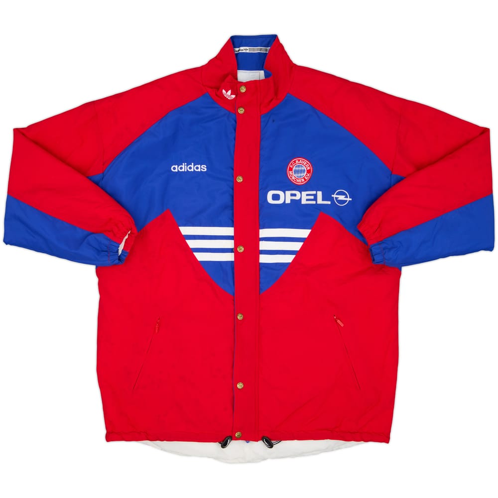 1995-97 Bayern Munich Player Issue adidas Padded Bench Coat - 8/10 - (XL)