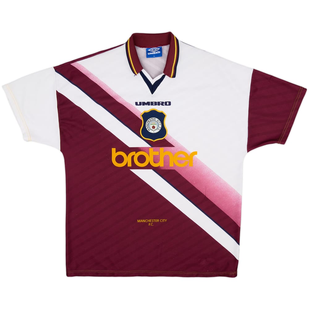 1996-97 Manchester City Away Shirt - 8/10 - (XL)
