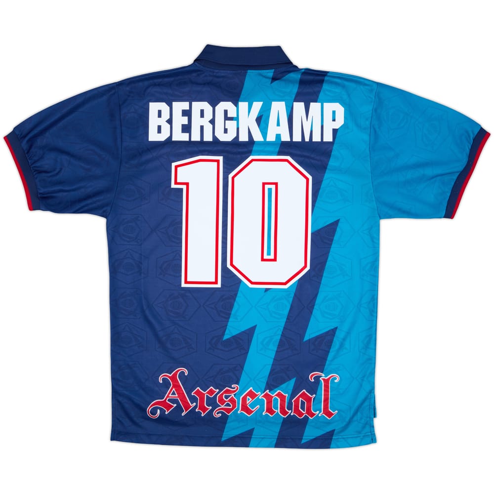 1995-96 Arsenal Away Shirt Bergkamp #10 - 8/10 - (L)
