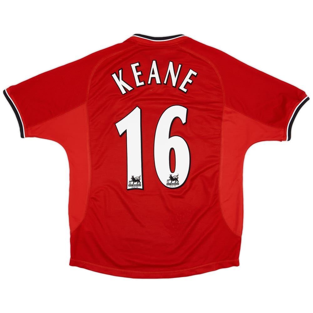 2000-02 Manchester United Home Shirt Keane #16 - 4/10 - (M)