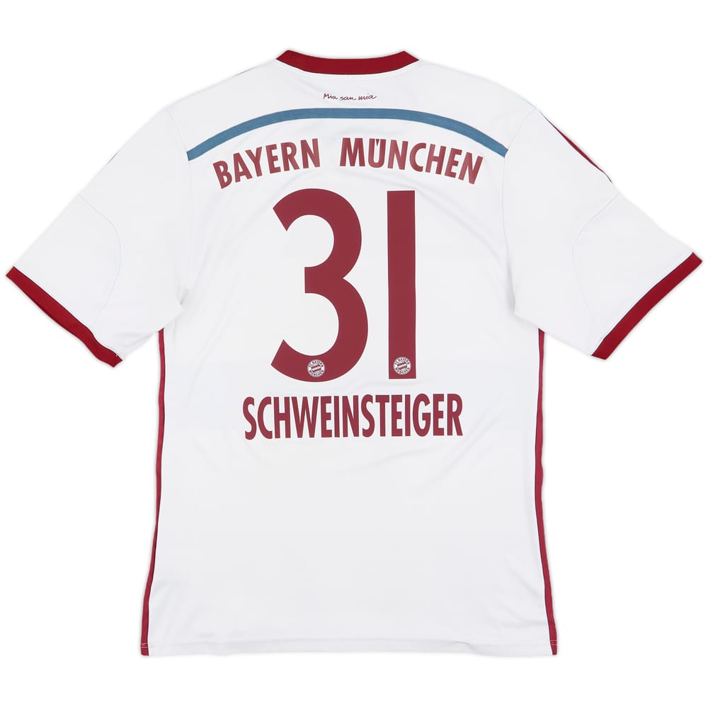 2014-15 Bayern Munich Away Shirt Schweinsteiger #31 - 7/10 - (M)