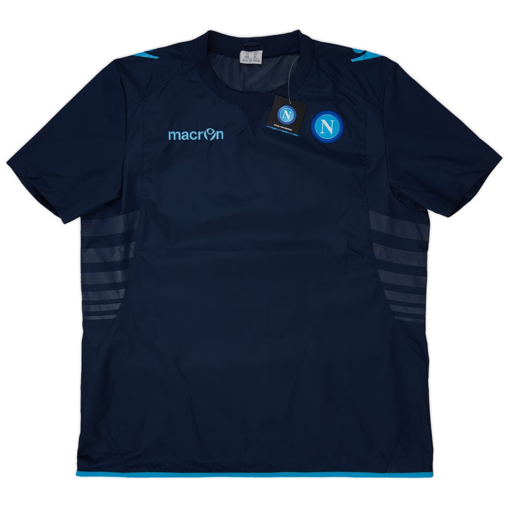 2013-14 Napoli Macron Waterproof Training Shirt - 7/10 - (XXL)