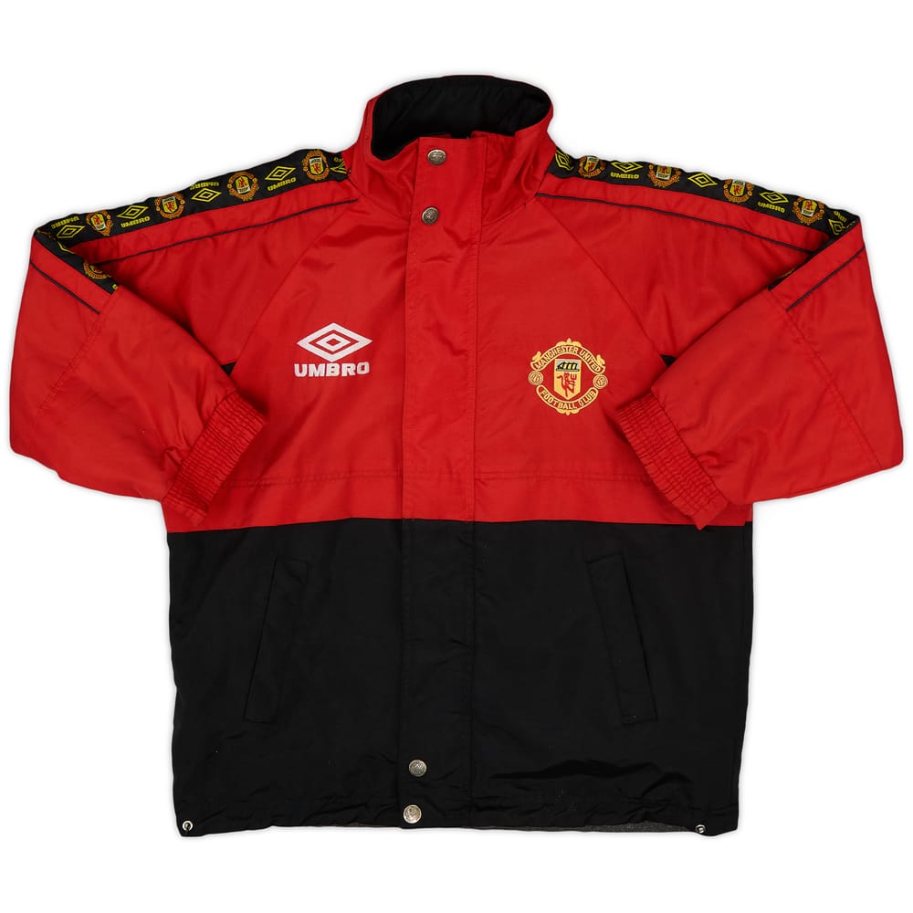 1995-97 Manchester United Umbro Bench Coat - 7/10 - (S)