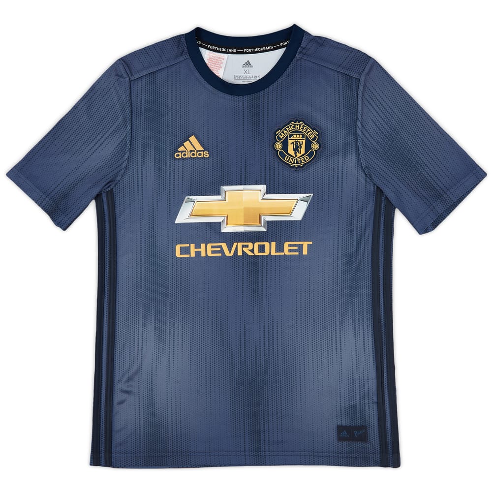 2018-19 Manchester United Third Shirt - 10/10 - (XL.Boys)