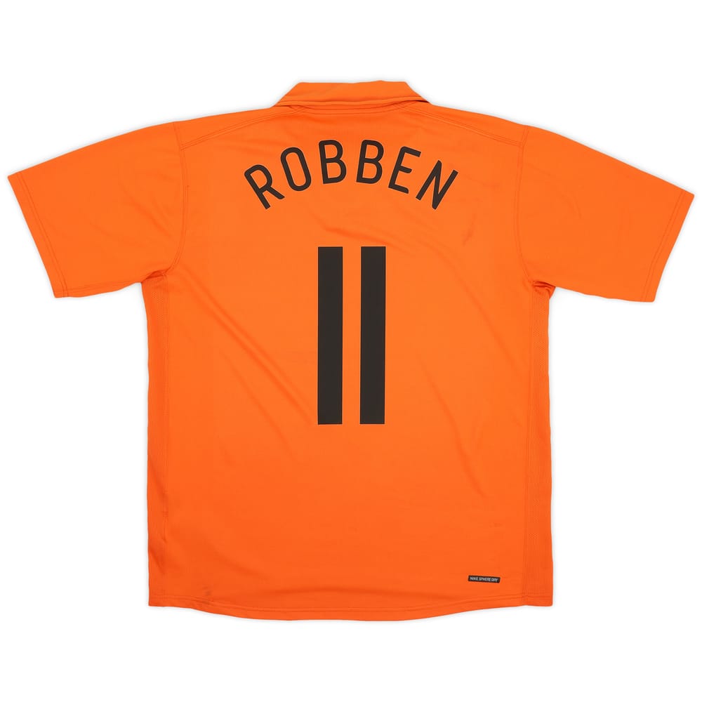 2006-08 Netherlands Home Shirt Robben #11 - 5/10 - (L)
