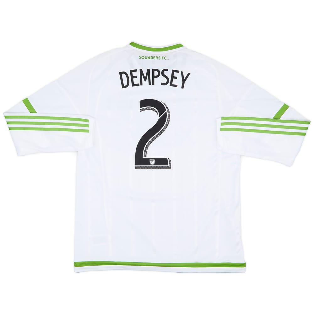 2015 Seattle Sounders Player Issue Away L/S Shirt Dempsey #2 (XL)