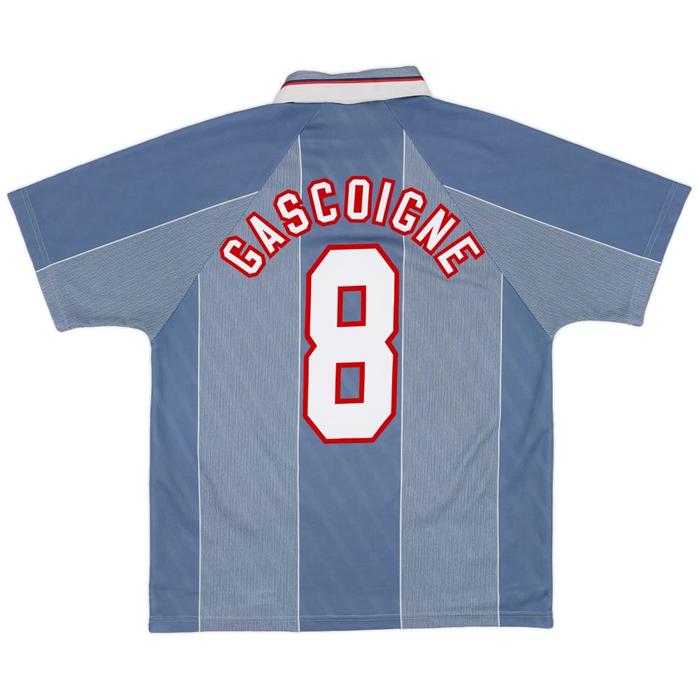 1996-97 England Away Shirt Gascoigne #8 - 8/10 - (L)