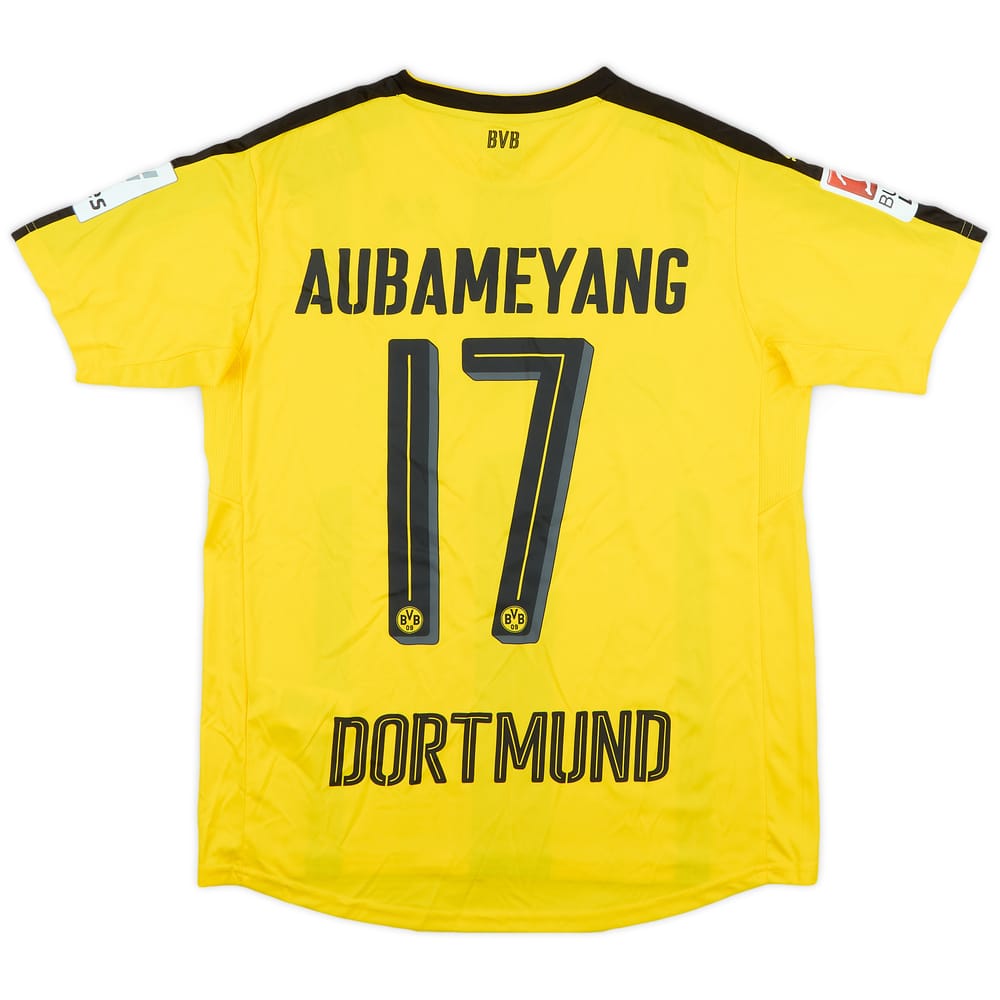 2016-17 Borussia Dortmund Home Shirt Aubameyang #17 (XL.Boys)