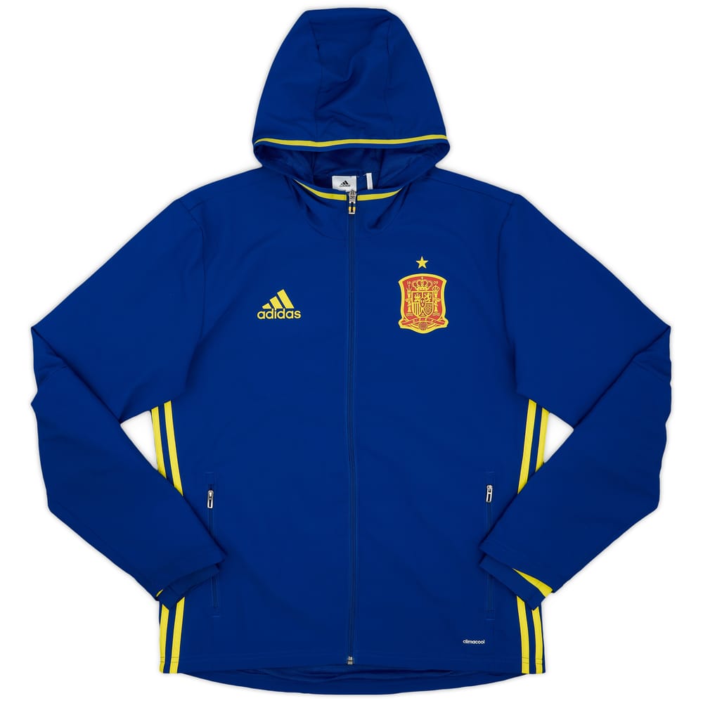 2014-15 Spain adidas Hooded Track Jacket - 10/10 - (M)