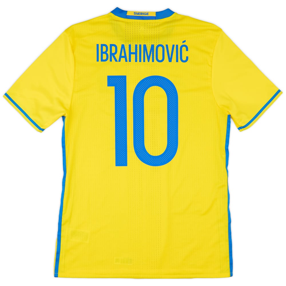 2016-17 Sweden Player Issue Home Shirt Ibrahimovic #10 (M/L)