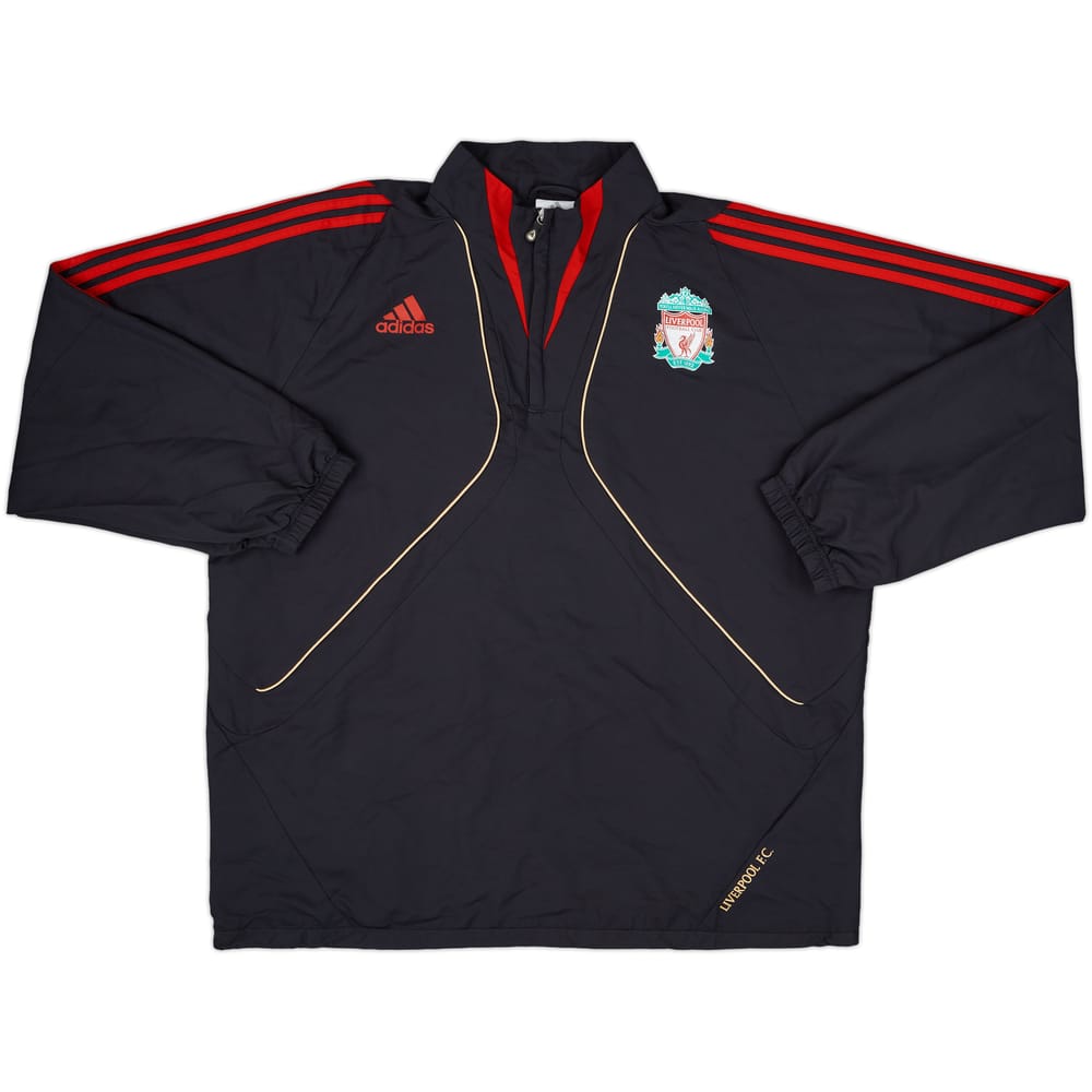 2009-10 Liverpool adidas 1/4 Zip Jacket - 8/10 - (XL)