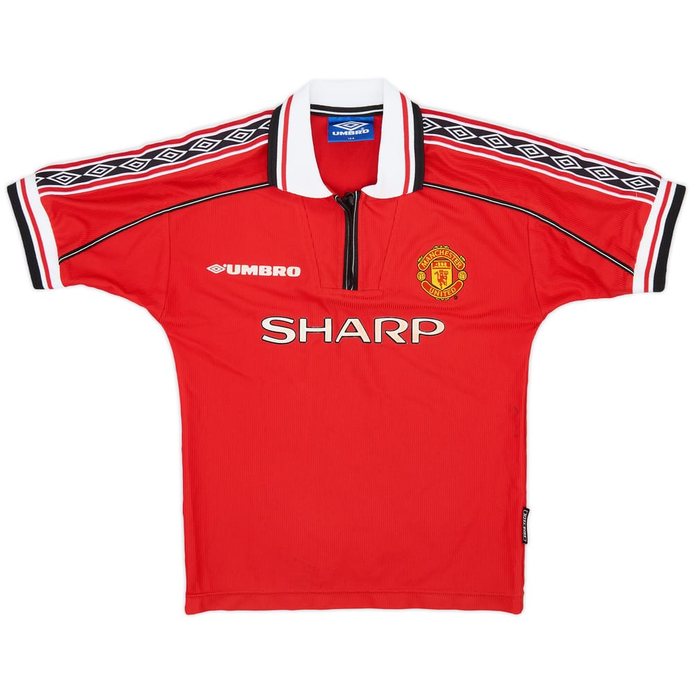 1998-00 Manchester United Home Shirt - 7/10 - (S.Boys)