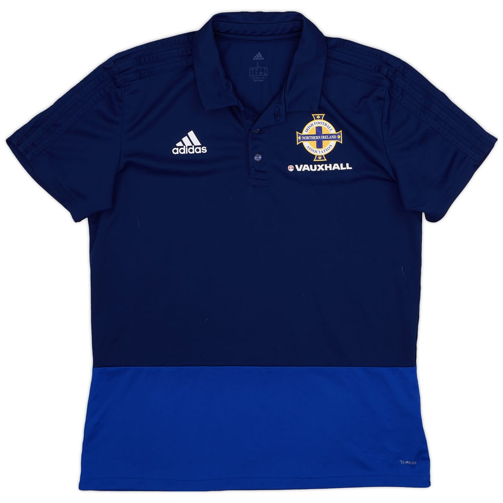 2017-18 Northern Ireland adidas Polo Shirt - 9/10 - (L)