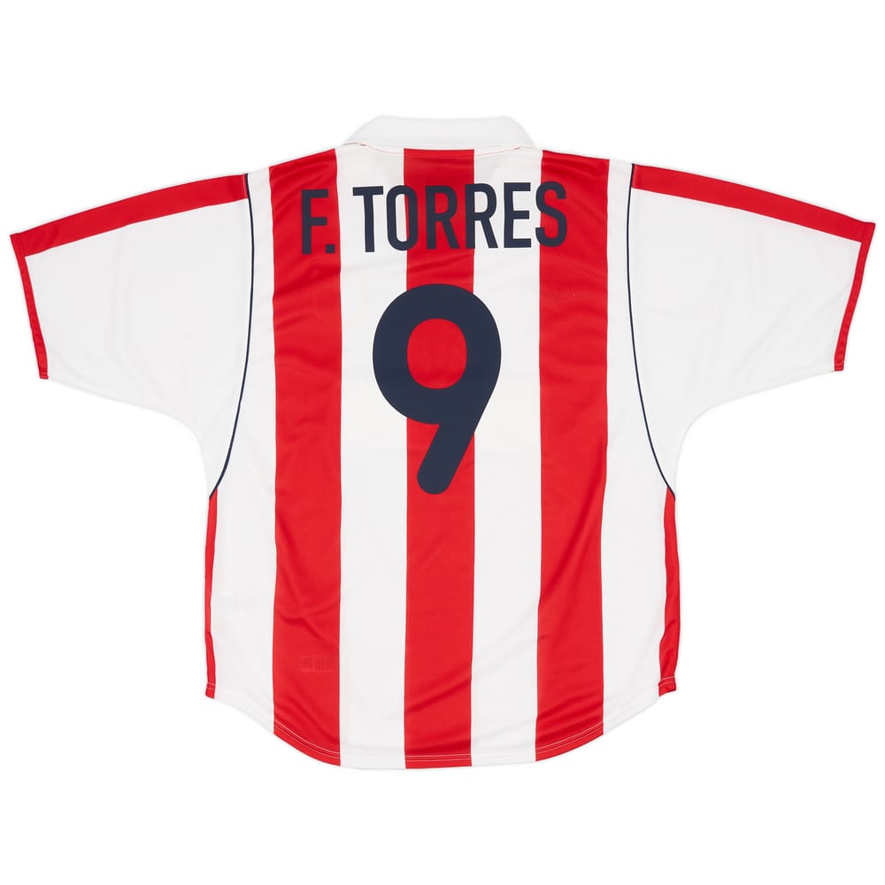 2001-02 Atletico Madrid Home Shirt F.Torres #9 - 8/10 - (L)