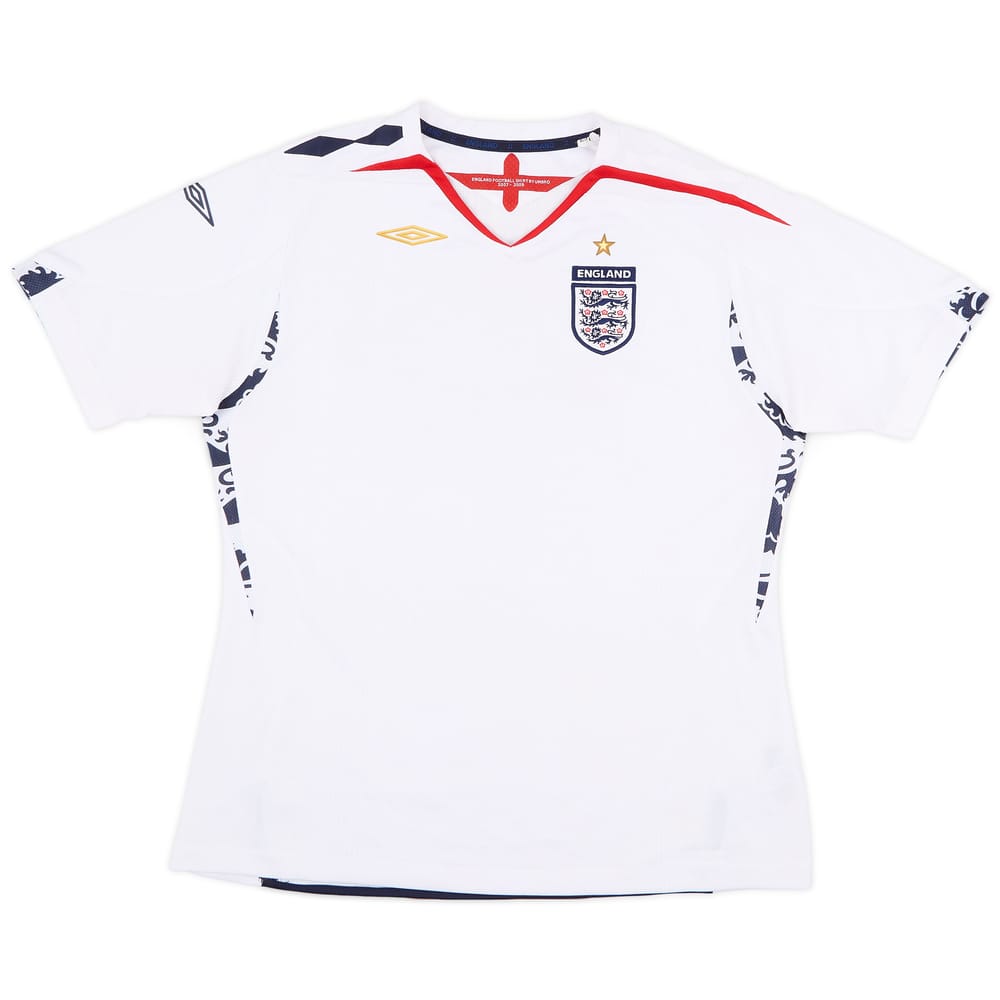 2007-09 England Home Shirt - 7/10 - (Women's L)