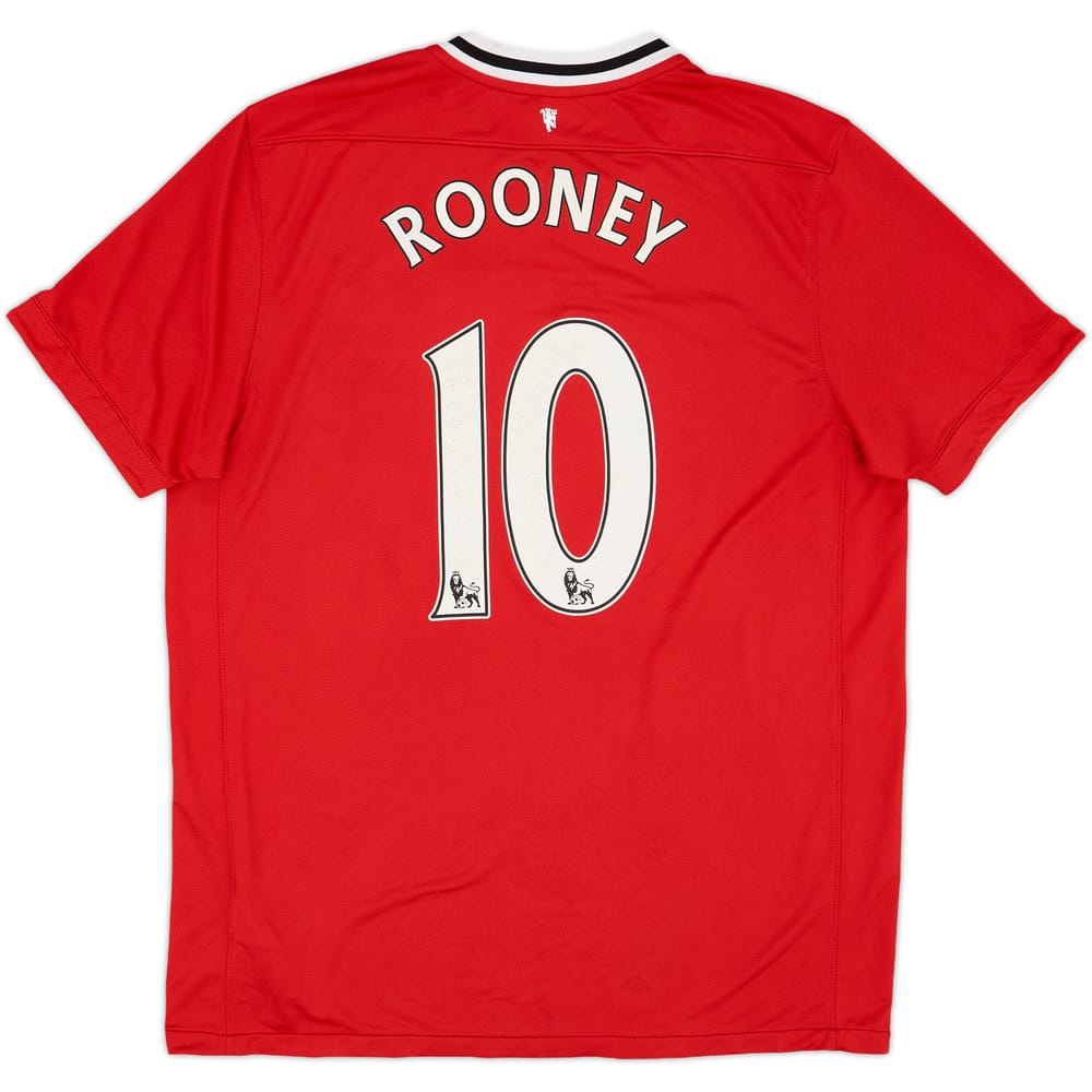 2011-12 Manchester United Home Shirt Rooney #10 - 6/10 - (XL)