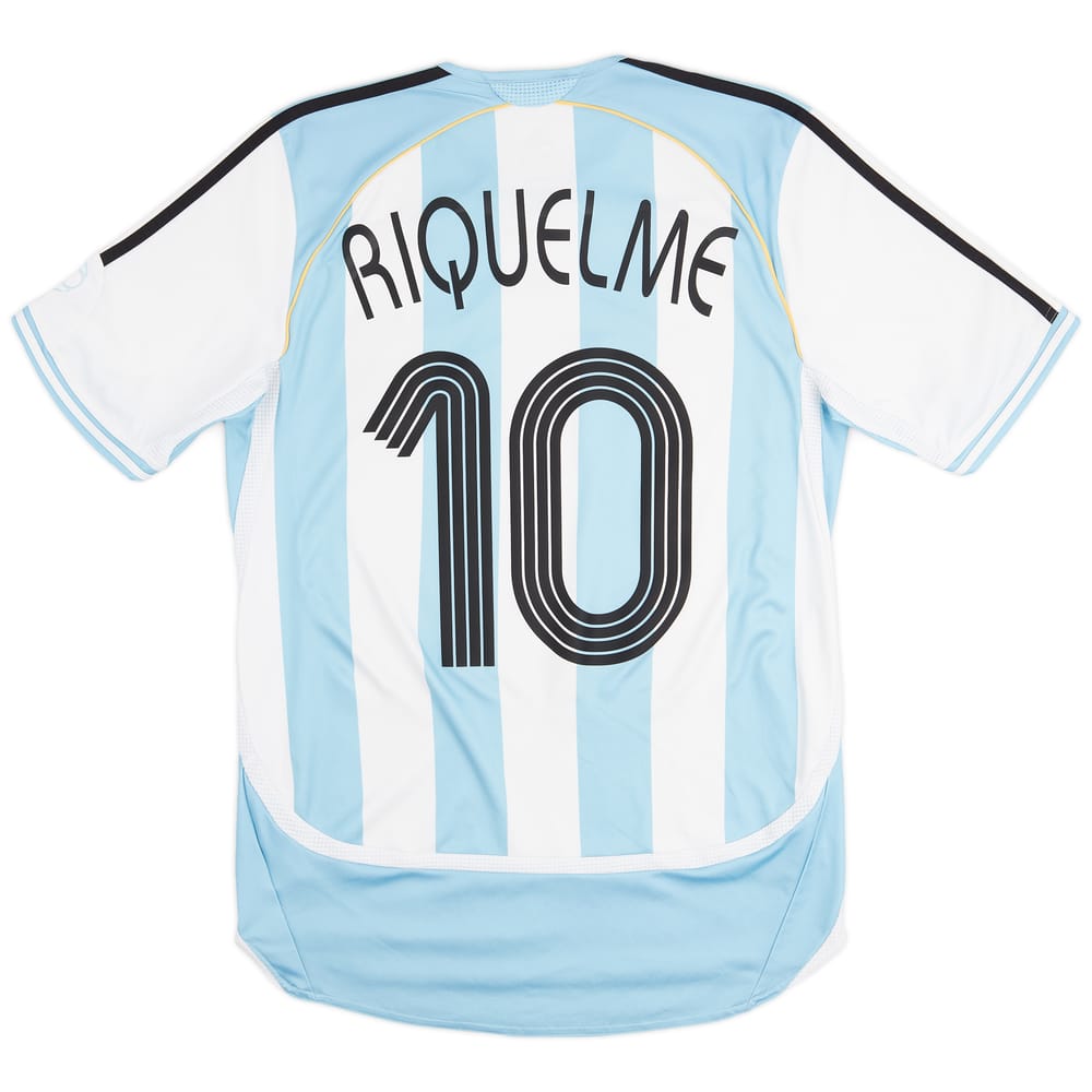 2005-07 Argentina Home Shirt Riquelme #10 - 8/10 - (S)