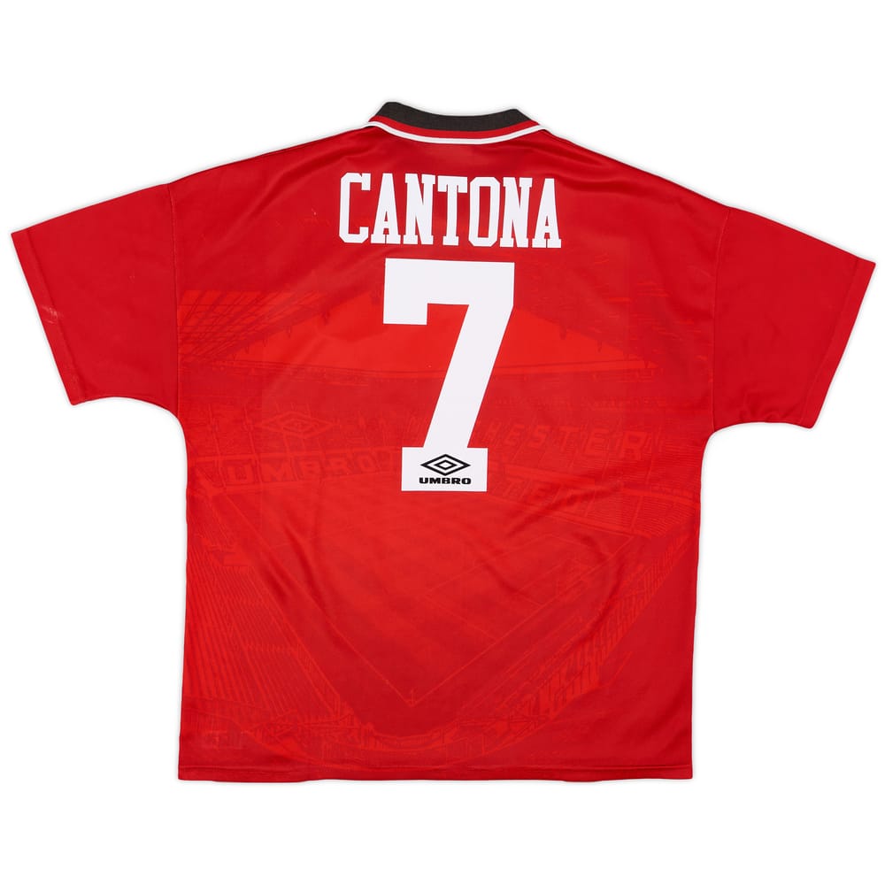 1994-96 Manchester United Home Shirt Cantona #7 - 6/10 - (L)