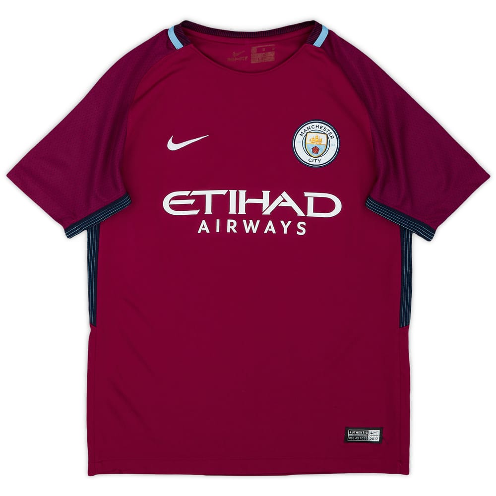 2017-18 Manchester City Away Shirt - 9/10 - (M.Boys)