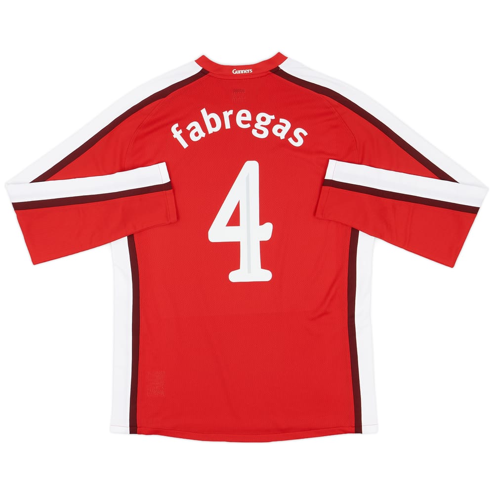2008-10 Arsenal Player Issue Home L/S Shirt Fabregas #4 (XL)