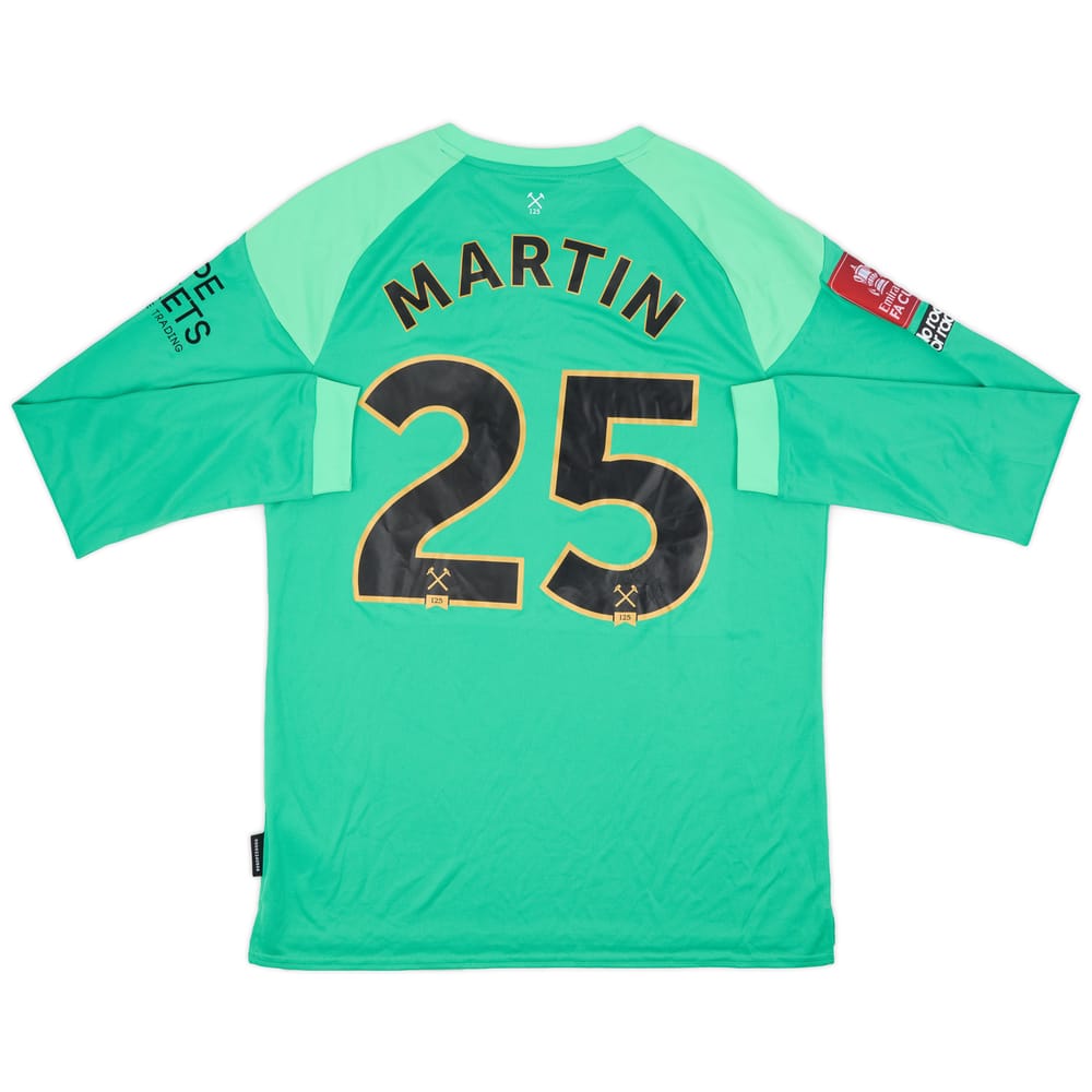 2020-21 West Ham Match Issue FA Cup GK Shirt Martin #25