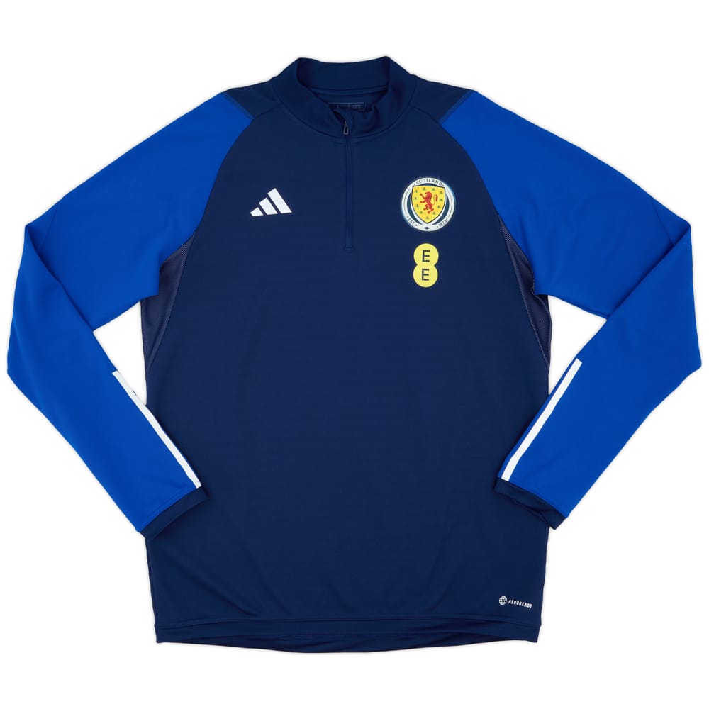 2023-24 Scotland Player Issue 1/4 Zip Training Top - 9/10