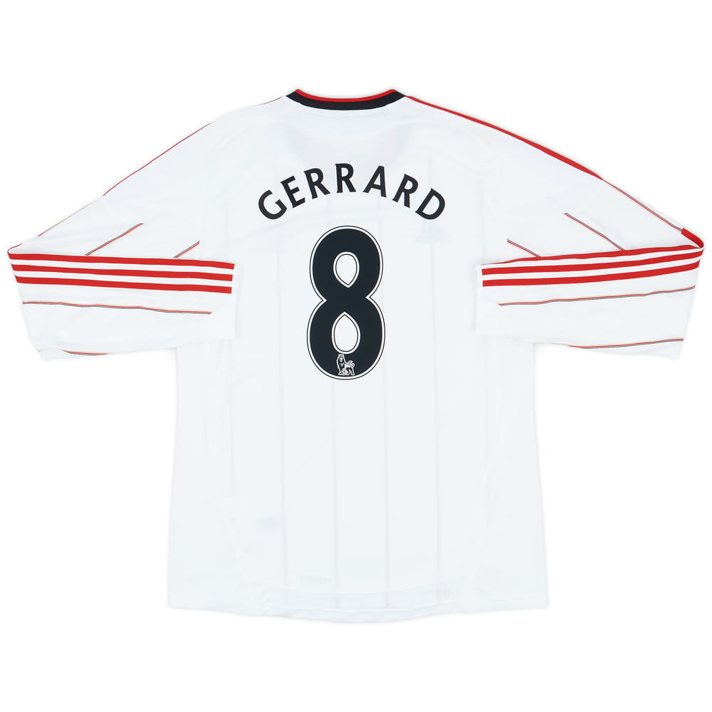 2010-11 Liverpool Away L/S Shirt Gerrard #8 - 9/10 - (L)