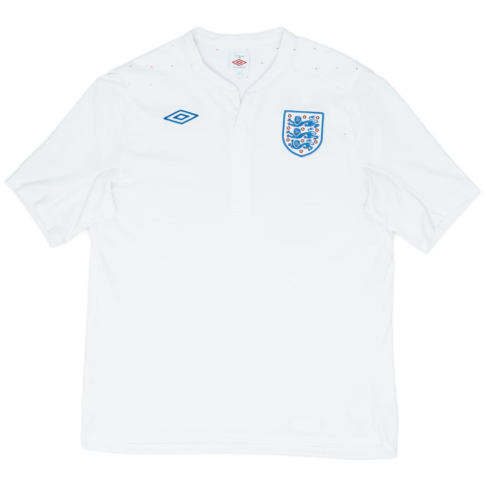 2010-11 England Home Shirt - 8/10 - (XL)